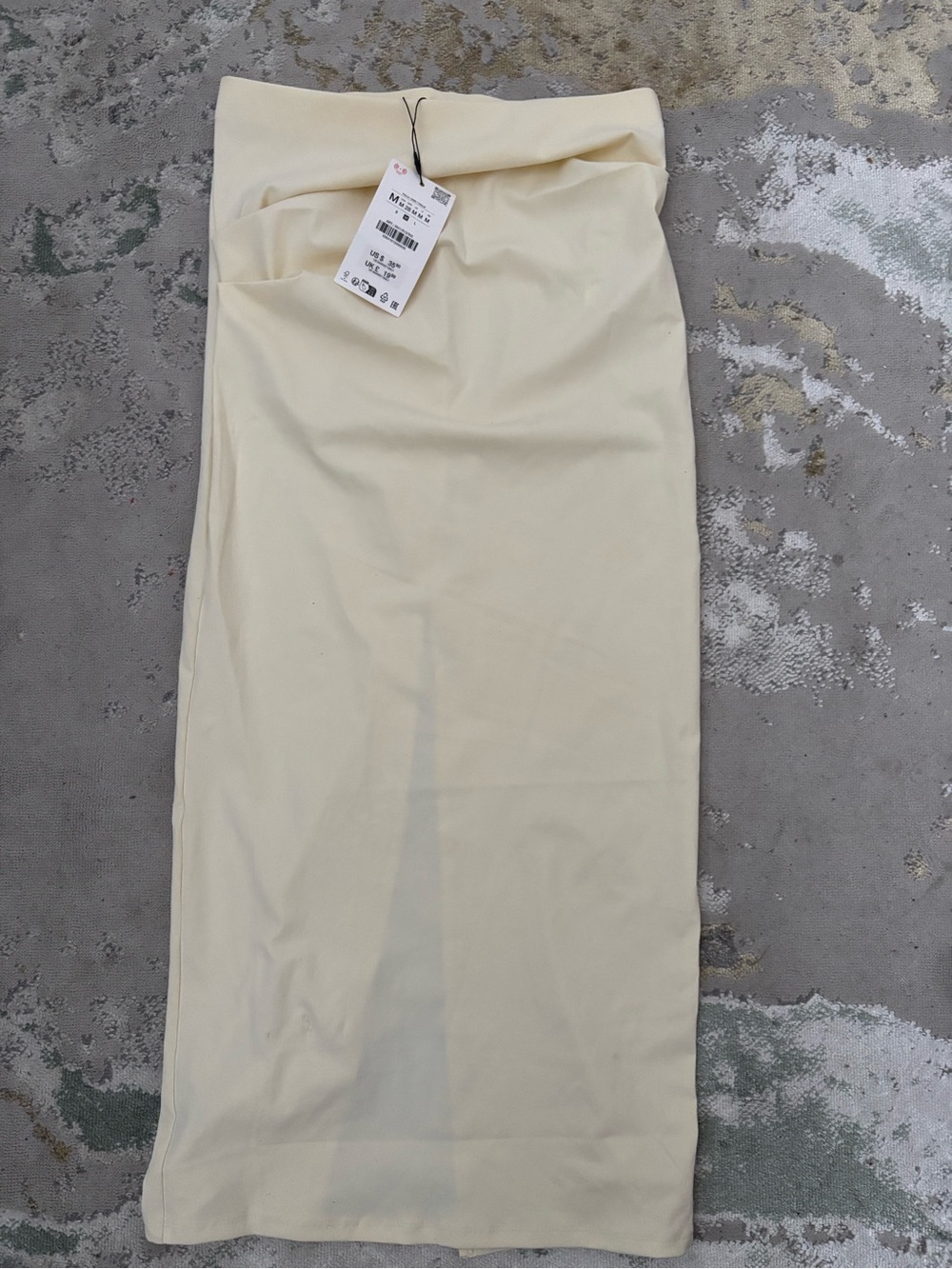 Zara Cream Pencil Skirt